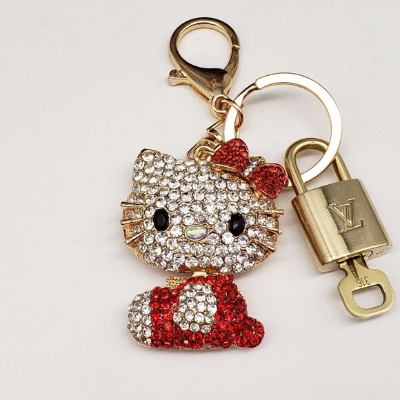 Authentic Louis Vuitton Lock & Key with unbranded Bagcharm, Keycharm, Keychain - Picture 5 of 7